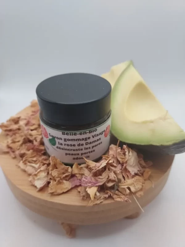SAVON GOMMAGE AVOCAT, ROSE DE DAMAS
